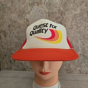 Vintage Headwear Champion Division Quest For Quality Trucker Snapback Hat